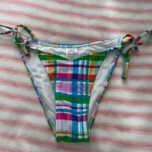 plaid bathing suit bottoms